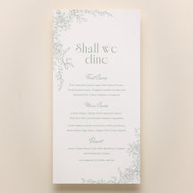 Rose Serenade 4x8" Menu