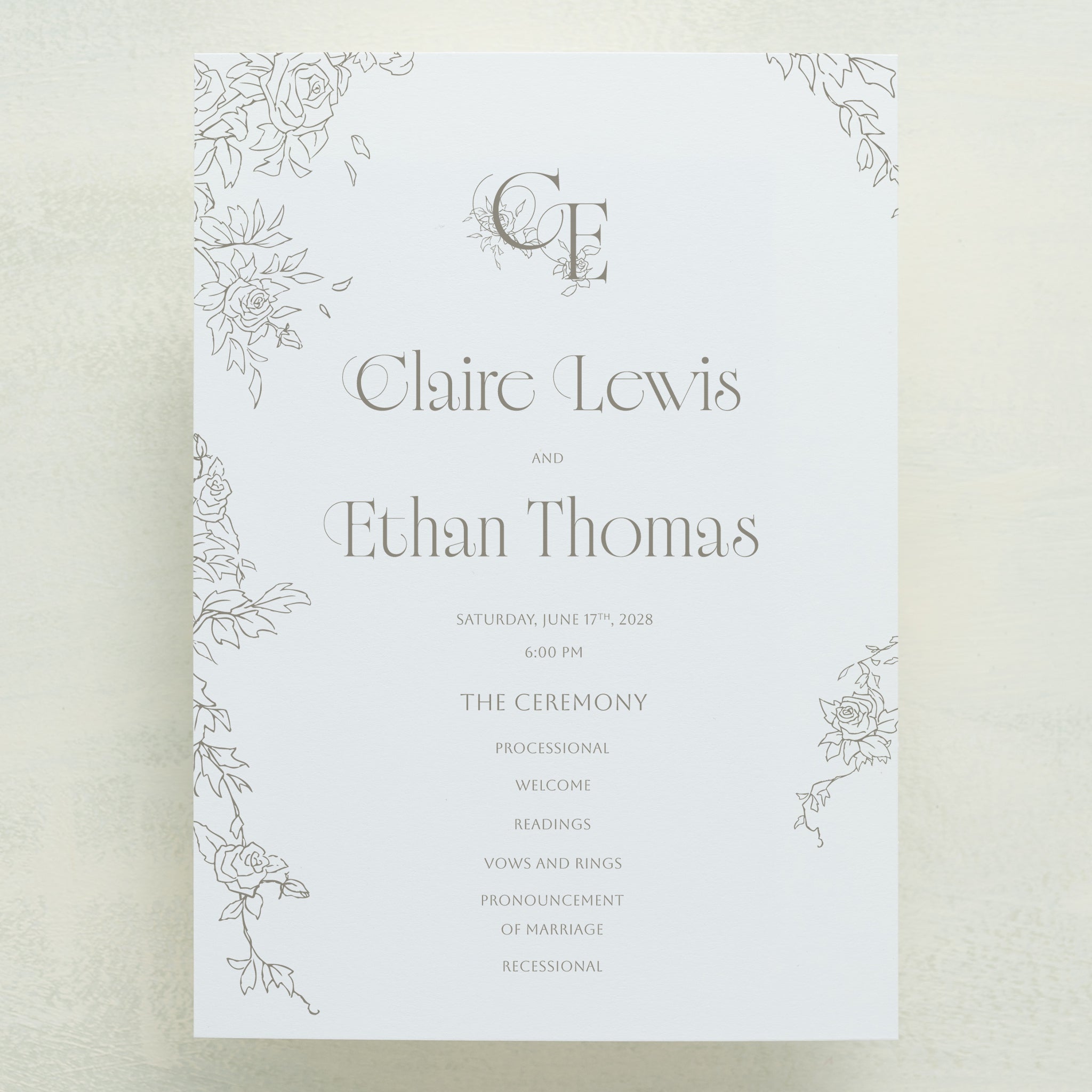 Rose Serenade Program