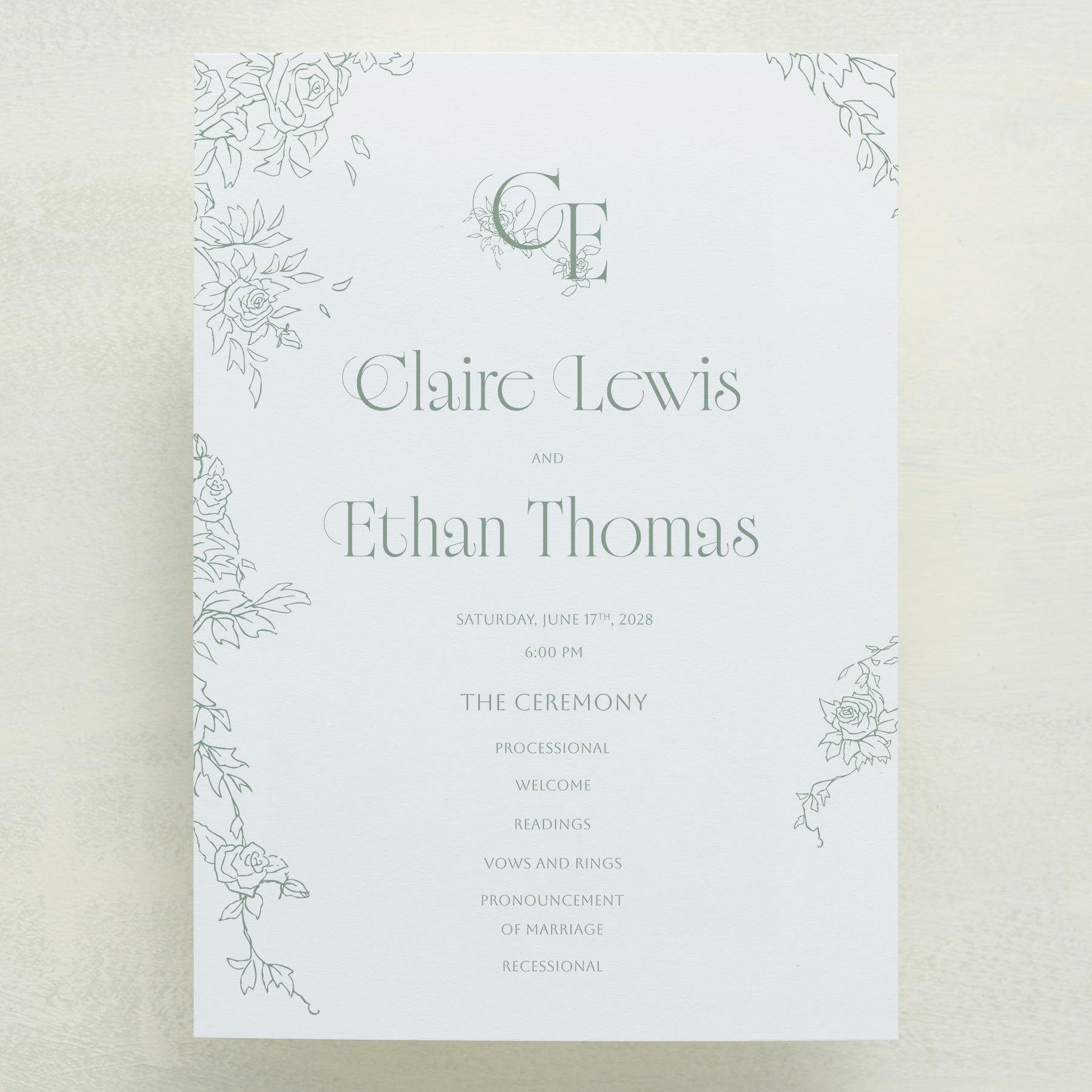 Rose Serenade Program