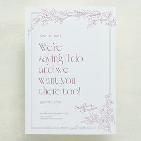 Rose Serenade Save The Date