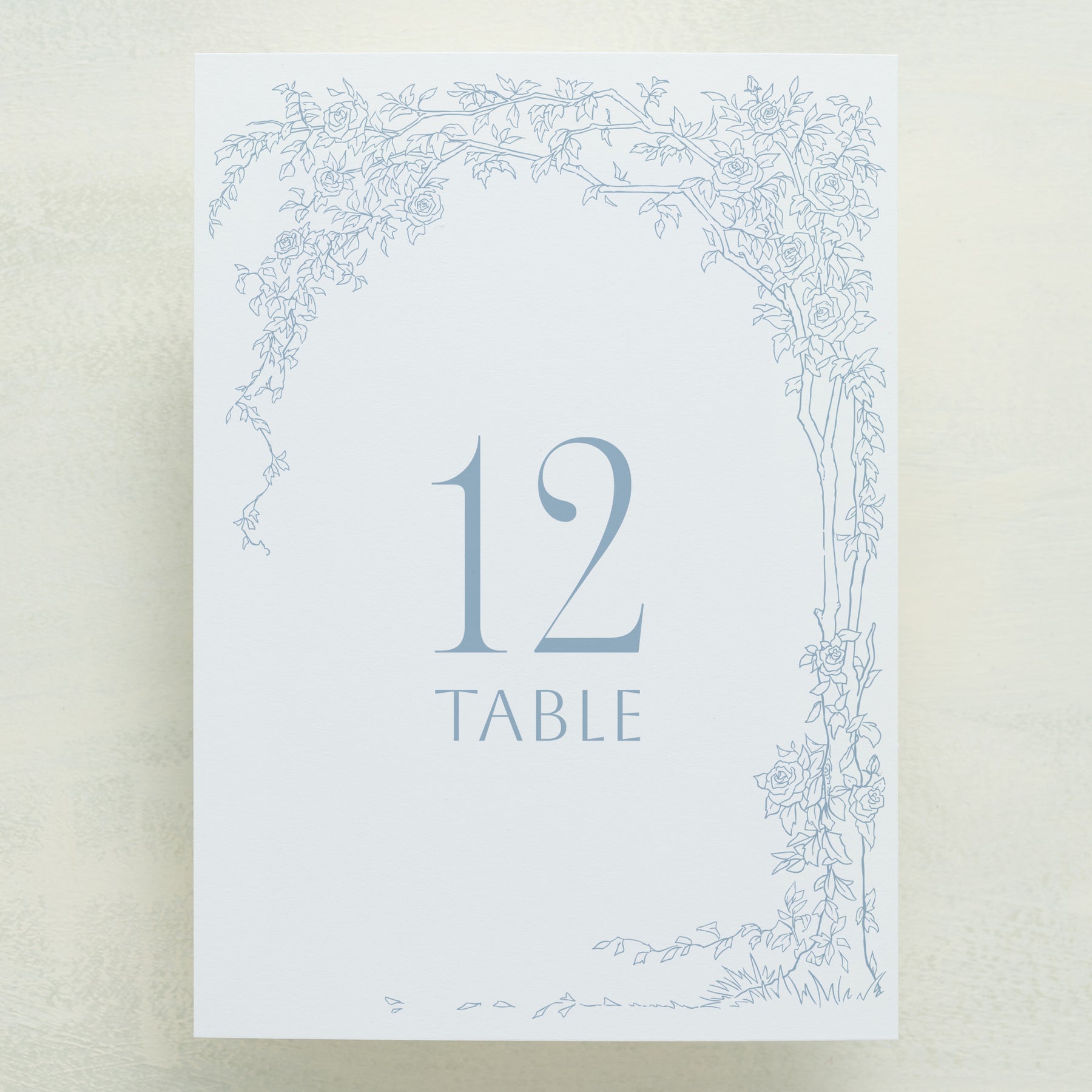 Rose Serenade Table Number
