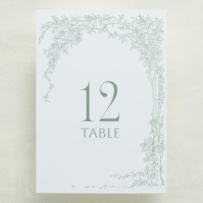 Rose Serenade Table Number