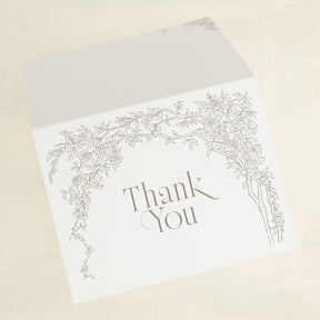 Rose Serenade Thank You Cards