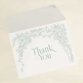 Rose Serenade Thank You Cards
