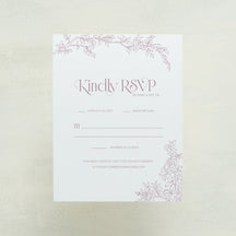 Rose Serenade RSVP Cards