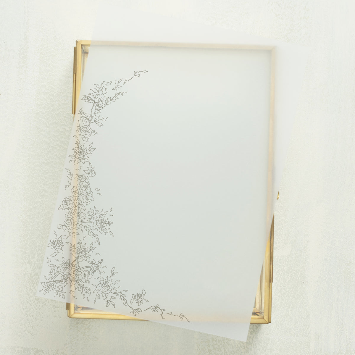 Rose Serenade Vellum Overlay (10-pack)