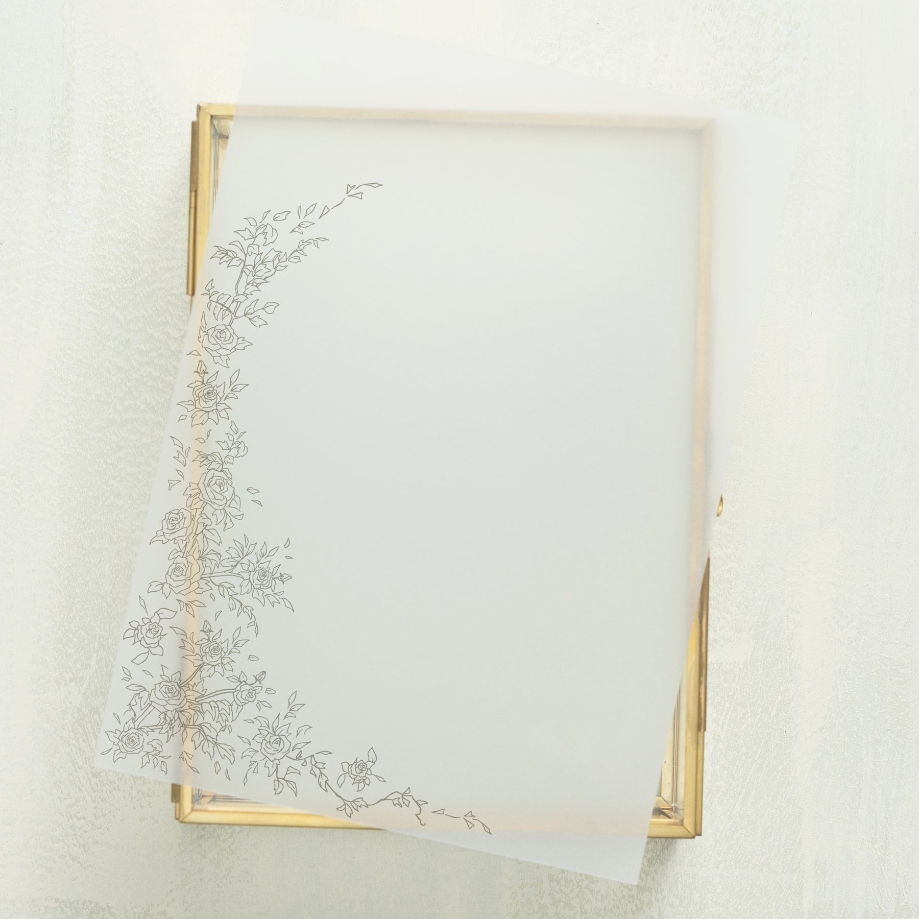 Rose Serenade Vellum Overlay (10-pack)