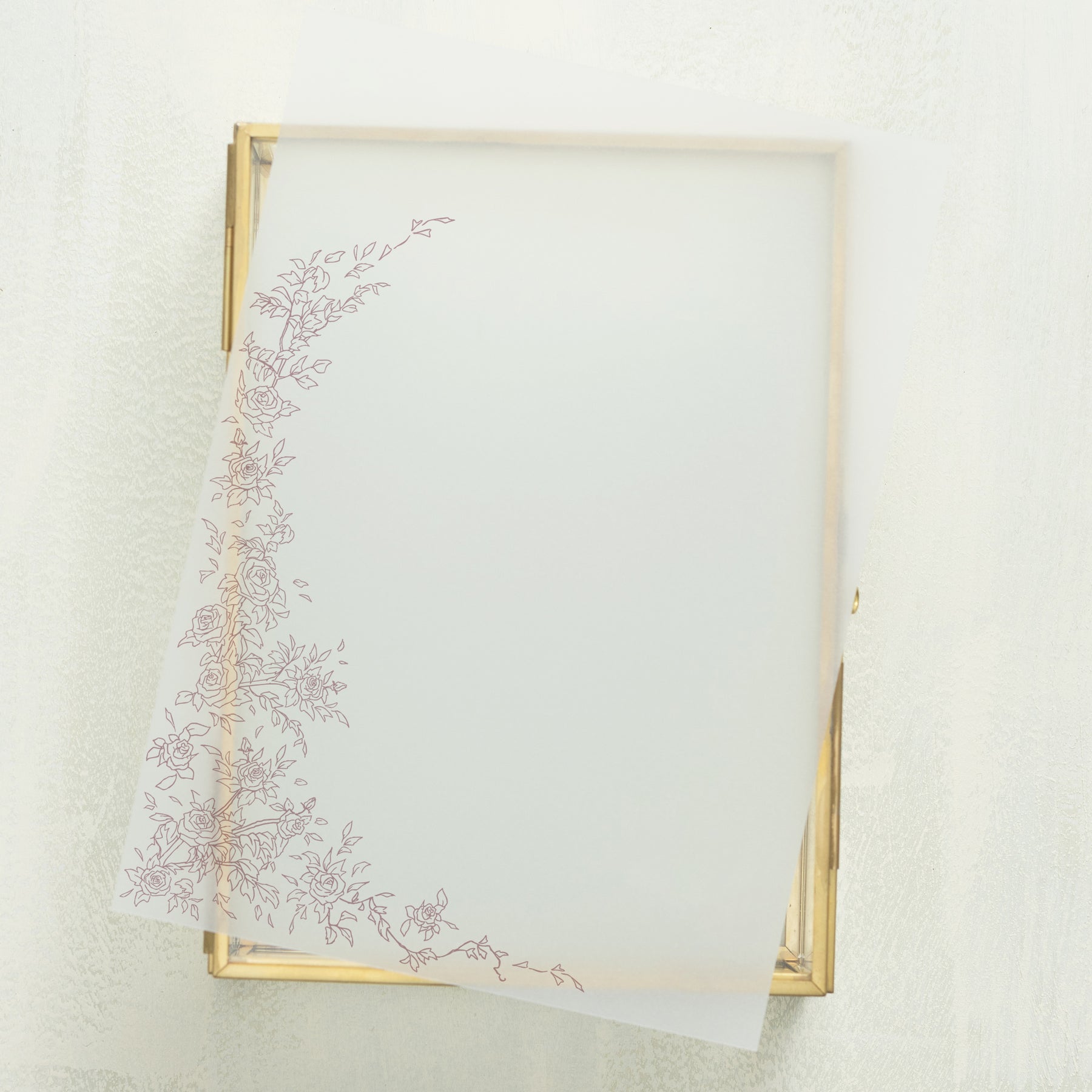 Rose Serenade Vellum Overlay (10-pack)