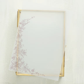 Rose Serenade Vellum Overlay (10-pack)