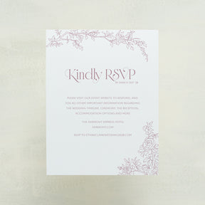 Rose Serenade Digital RSVP Cards