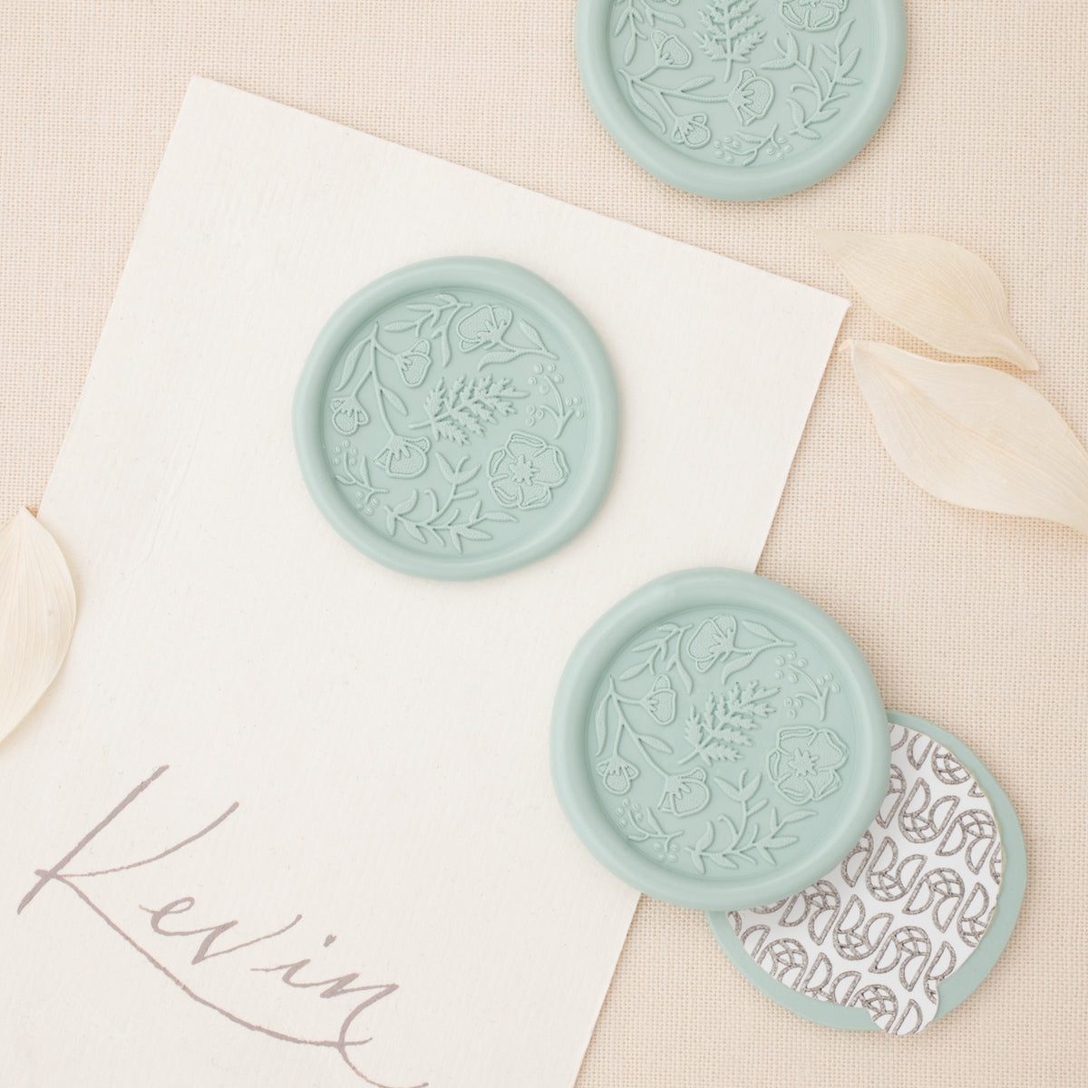 Self Adhesive Custom Monogram Wax Seal Stickers â€“ expertly hand crafted  for you from genuine sealing wax, mailable and flexible and ready to go in  the mail.