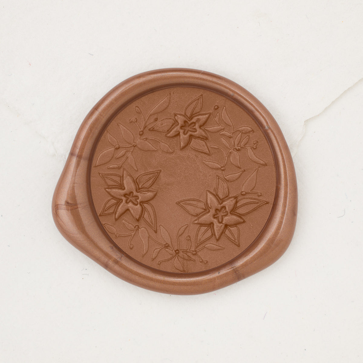 Poinsettia Wreath Wax Seals