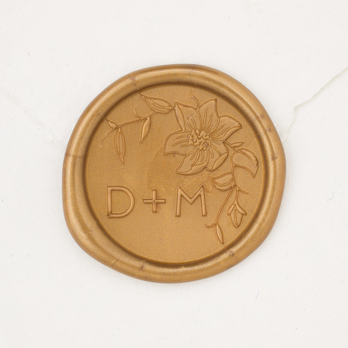 Clematis Monogram Wax Seals