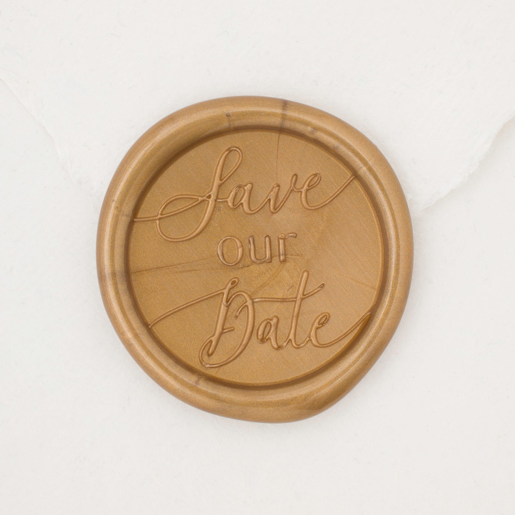 Save the Date in Gold  Steph B. and Co. x Artisaire (pack of 25