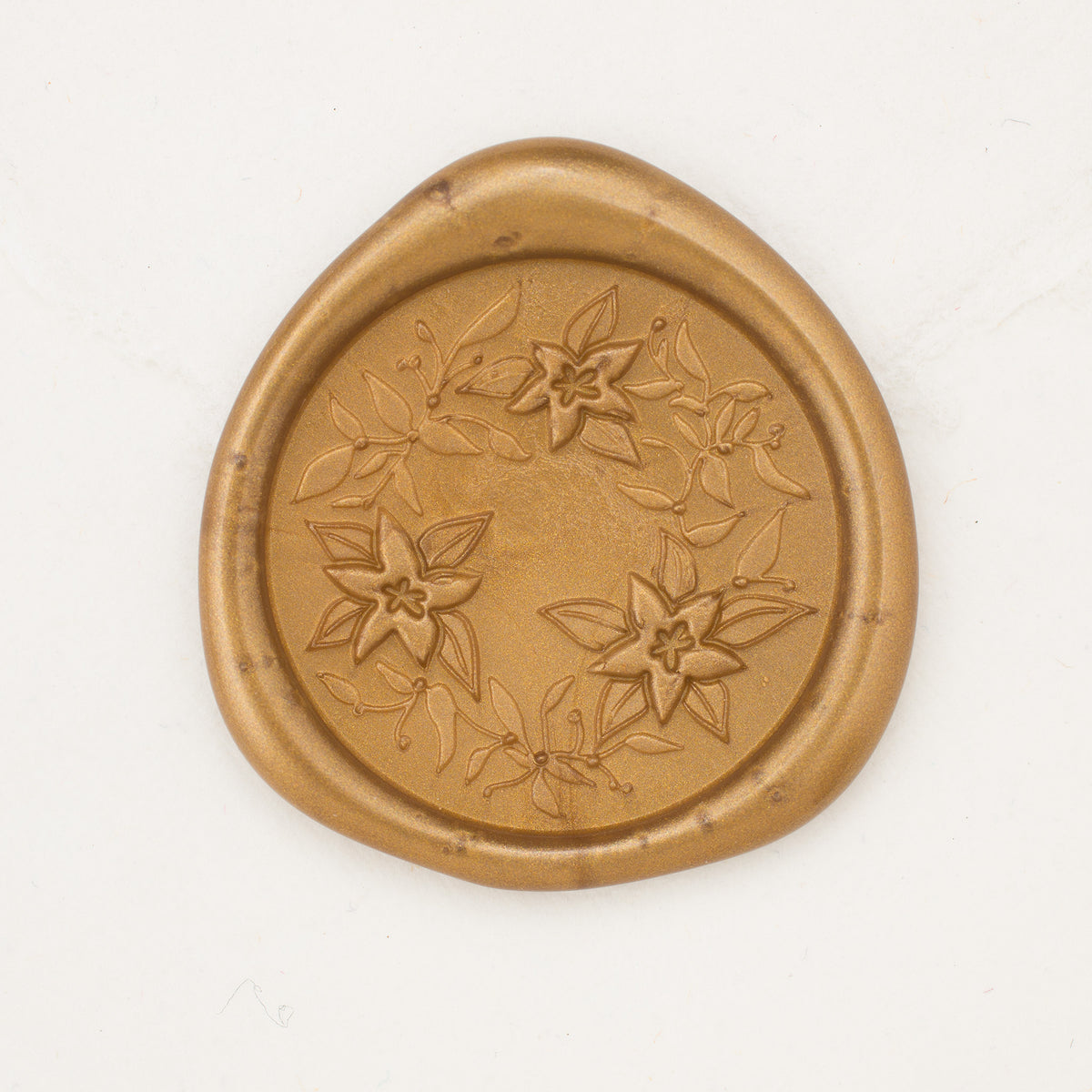 Poinsettia Wreath Wax Seals