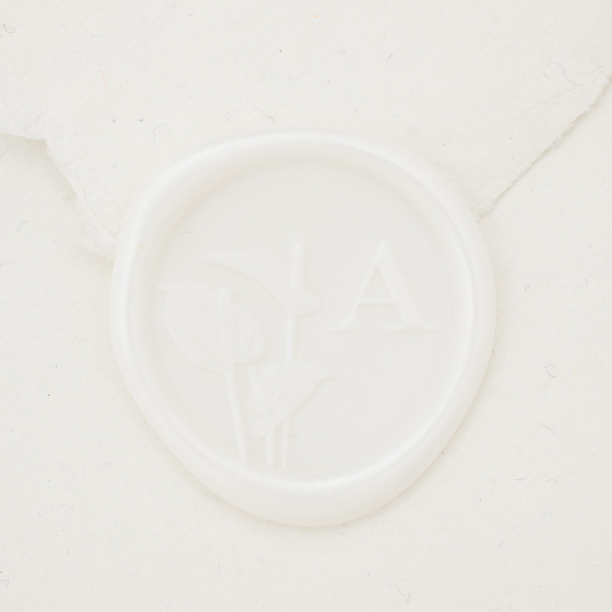 Anthurium Single Initial Wax Seals