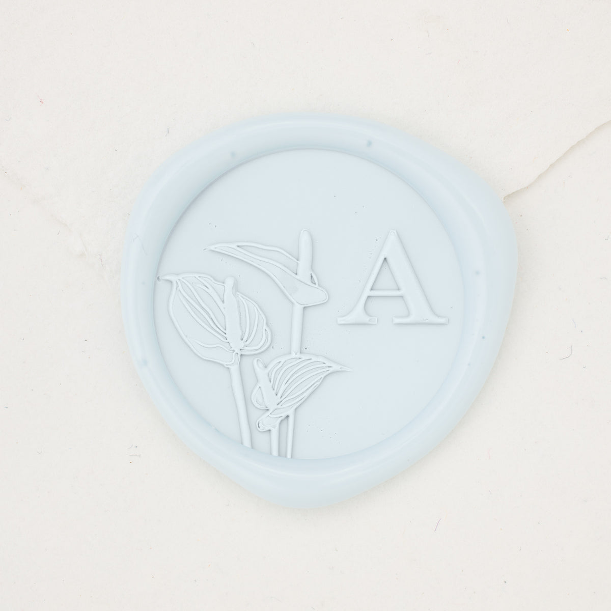 Anthurium Single Initial Wax Seals