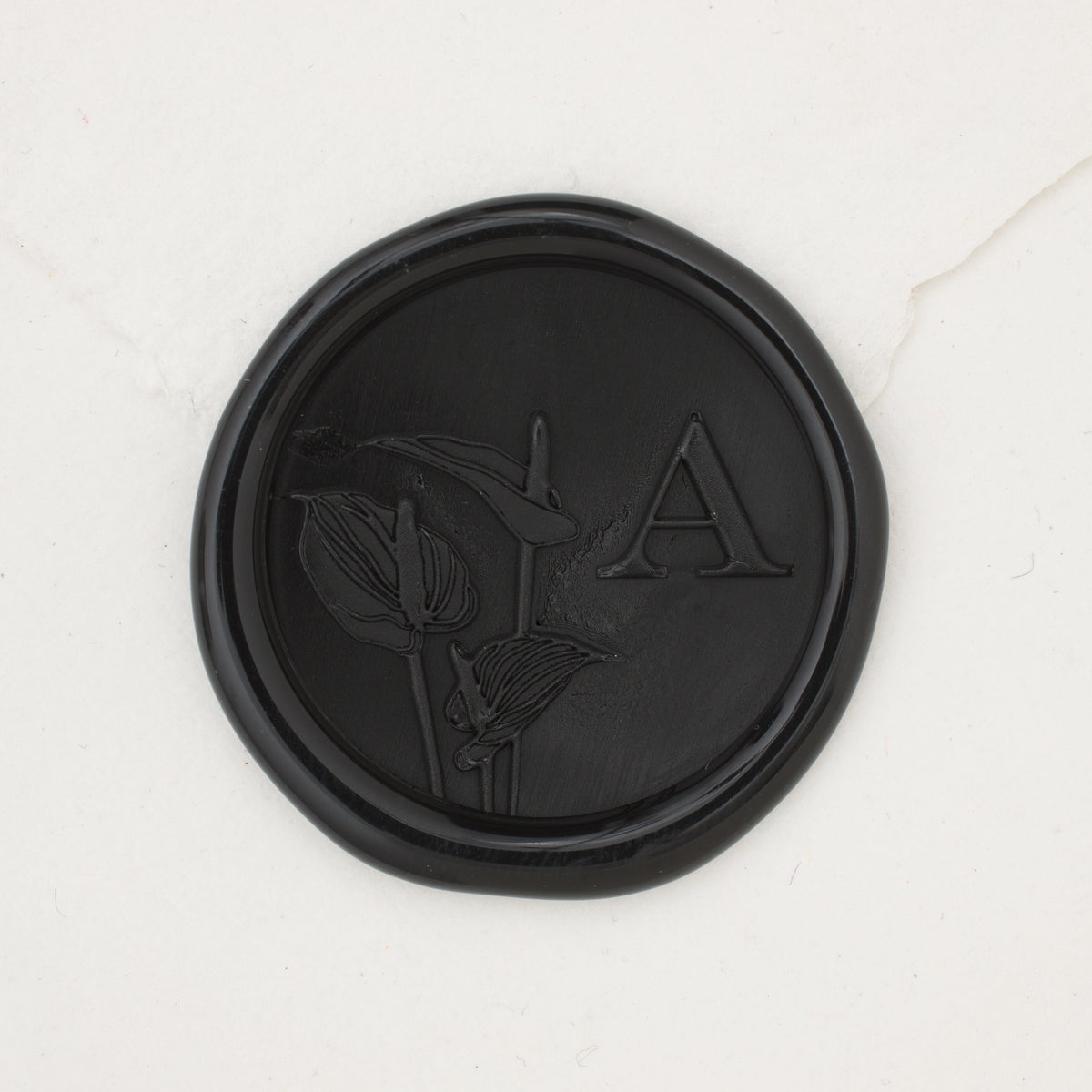 Anthurium Single Initial Wax Seals