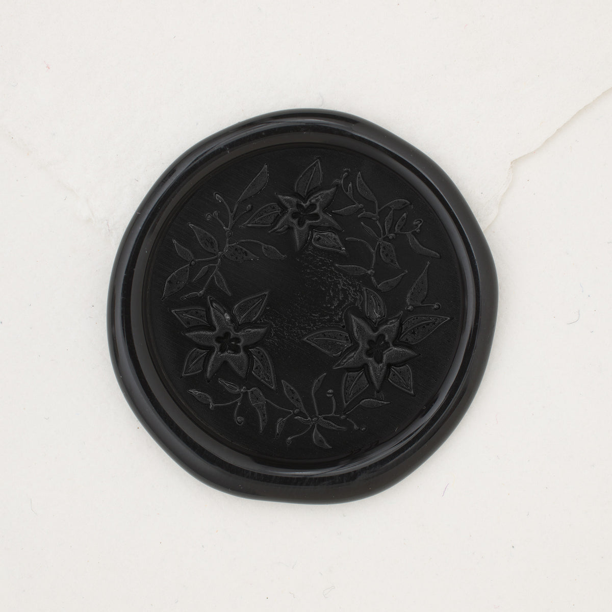 Poinsettia Wreath Wax Seals