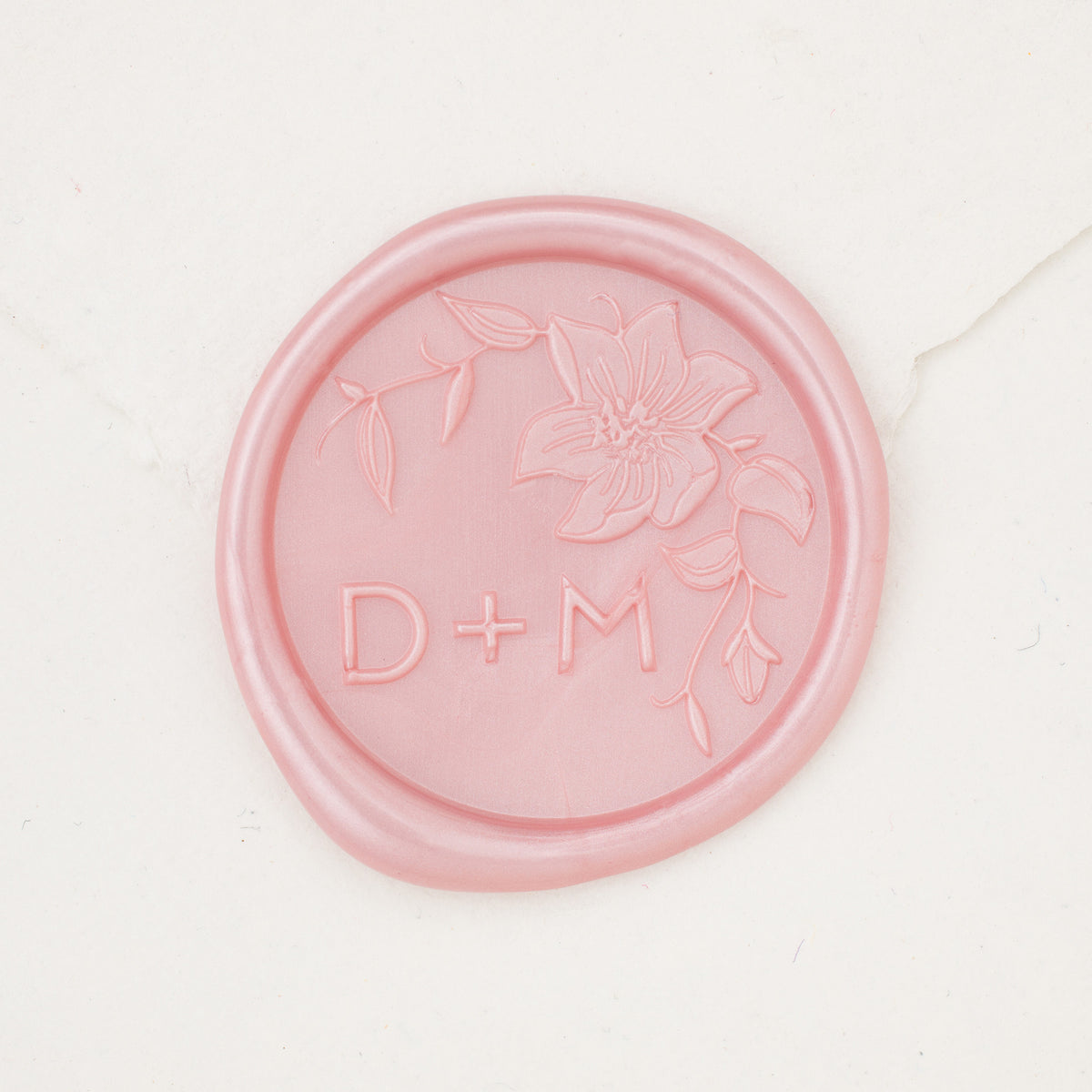 Clematis Monogram Wax Seals