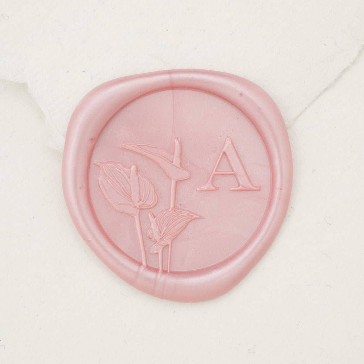 Anthurium Single Initial Wax Seals