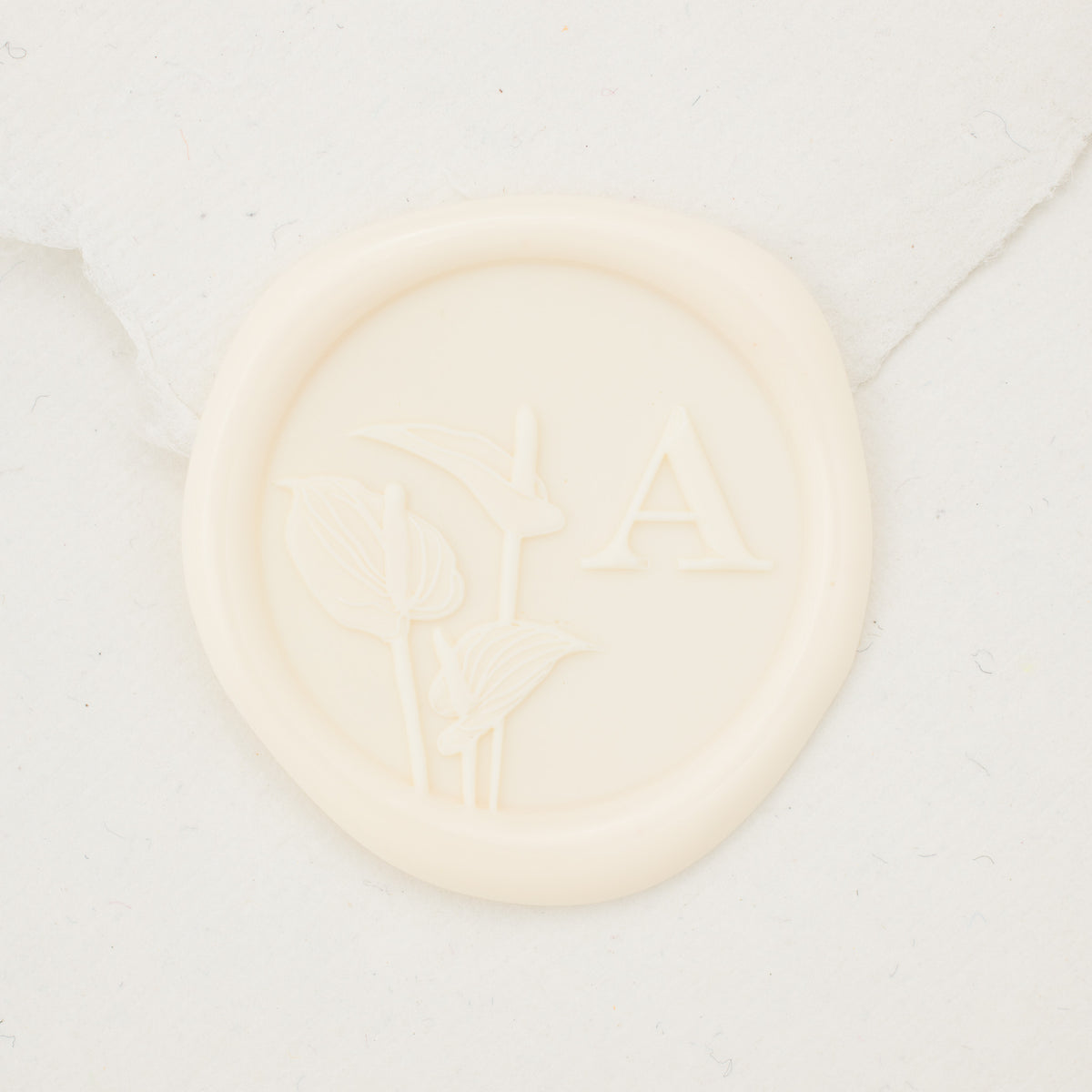 Anthurium Single Initial Wax Seals