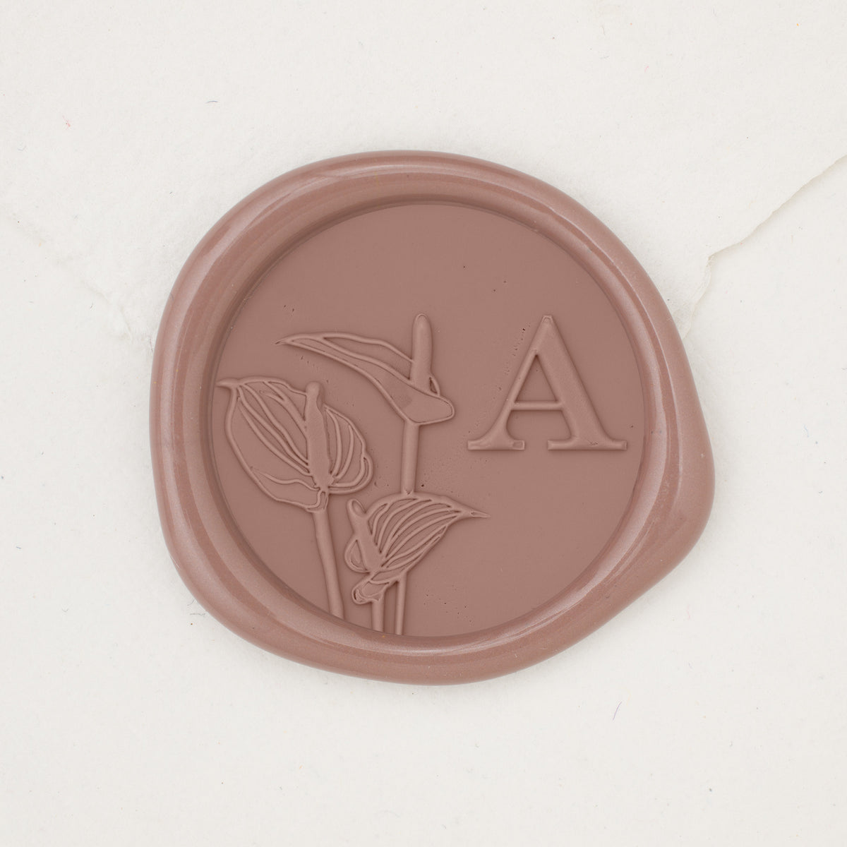 Anthurium Single Initial Wax Seals