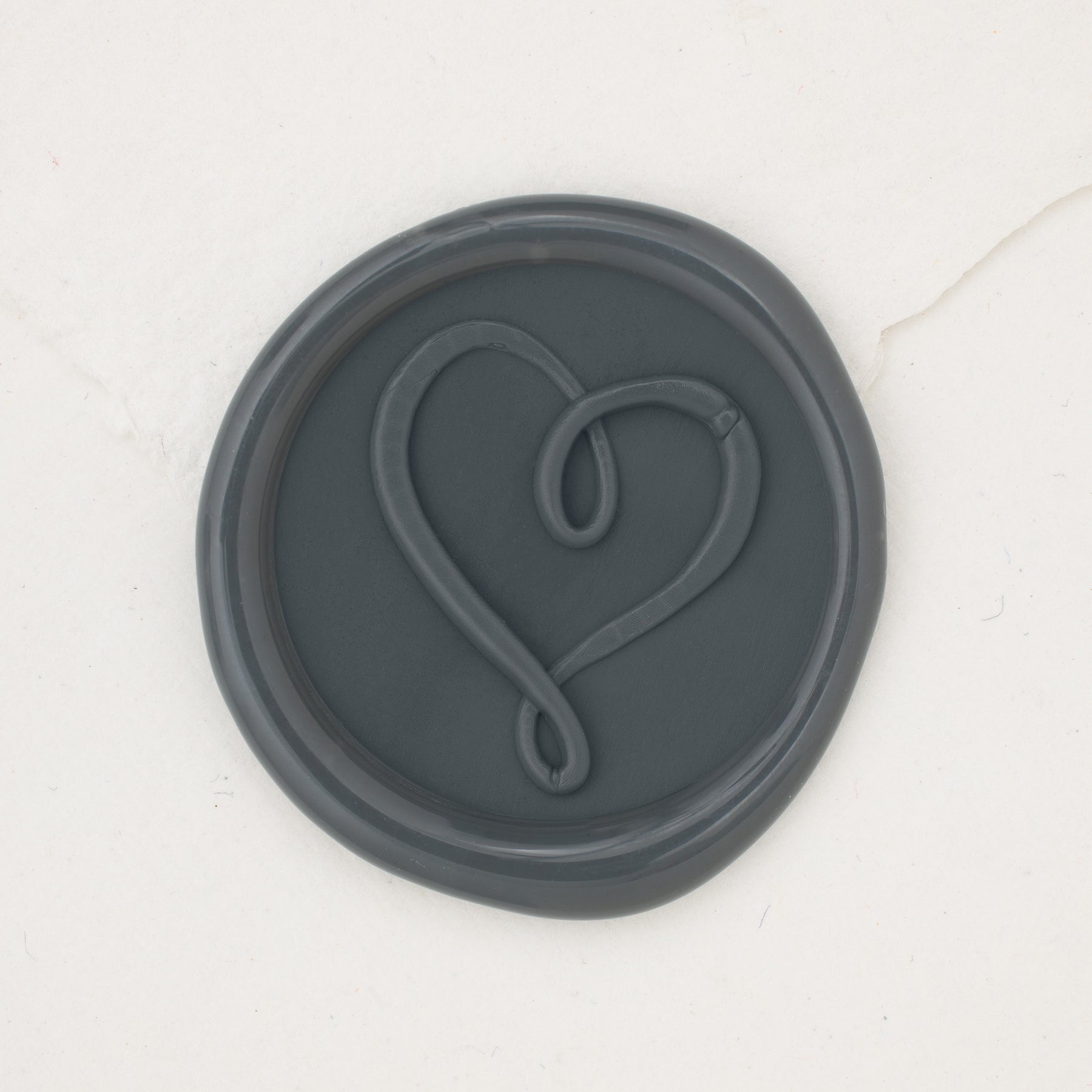 Infinity Heart Adhesive Wax Seal Stickers 25PK - 1 1/4 - 2 Color Choices