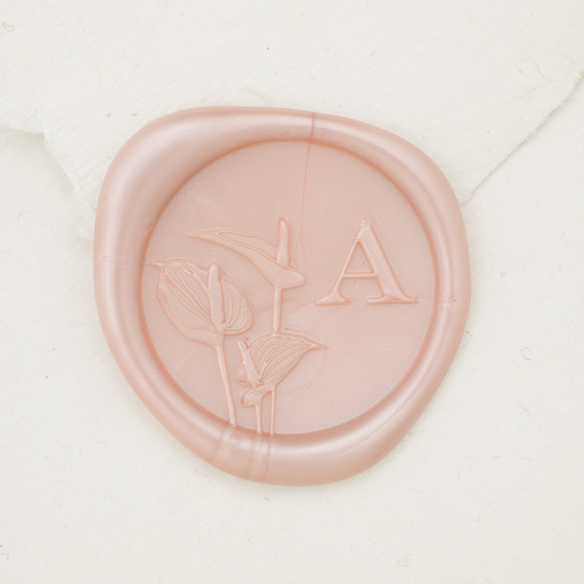 Anthurium Single Initial Wax Seals