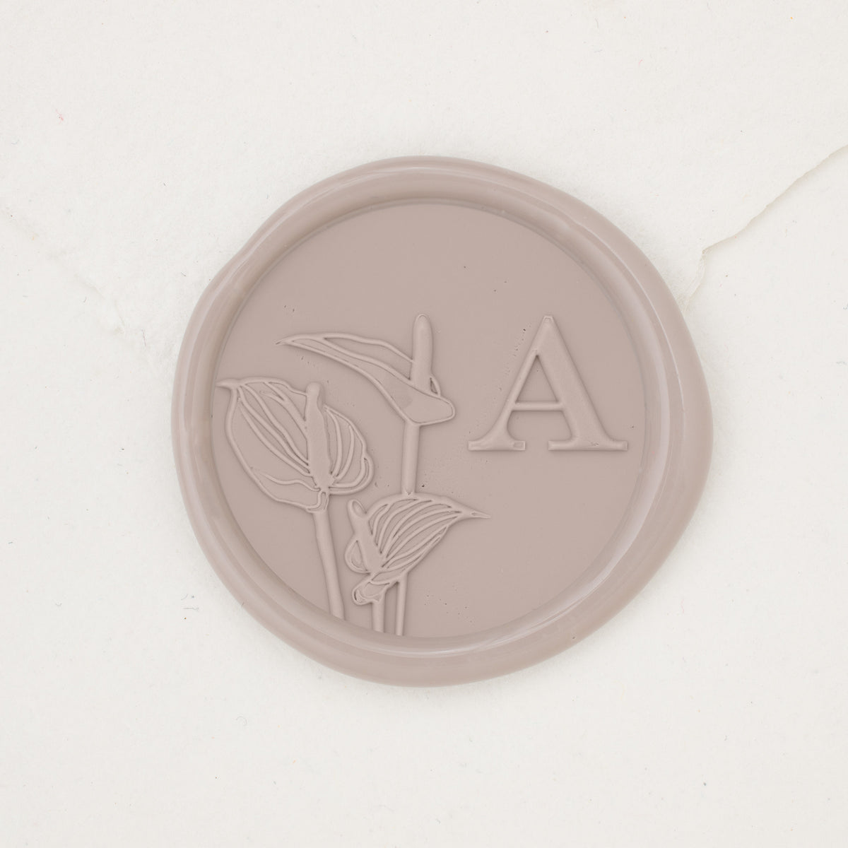 Anthurium Single Initial Wax Seals