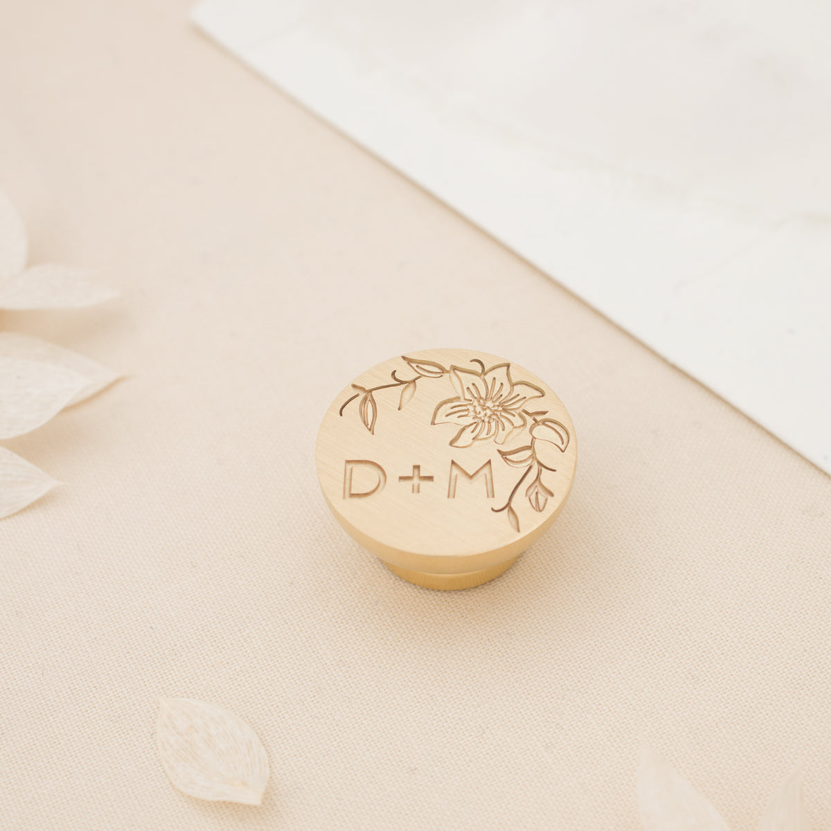 Clematis Monogram Wax Stamp