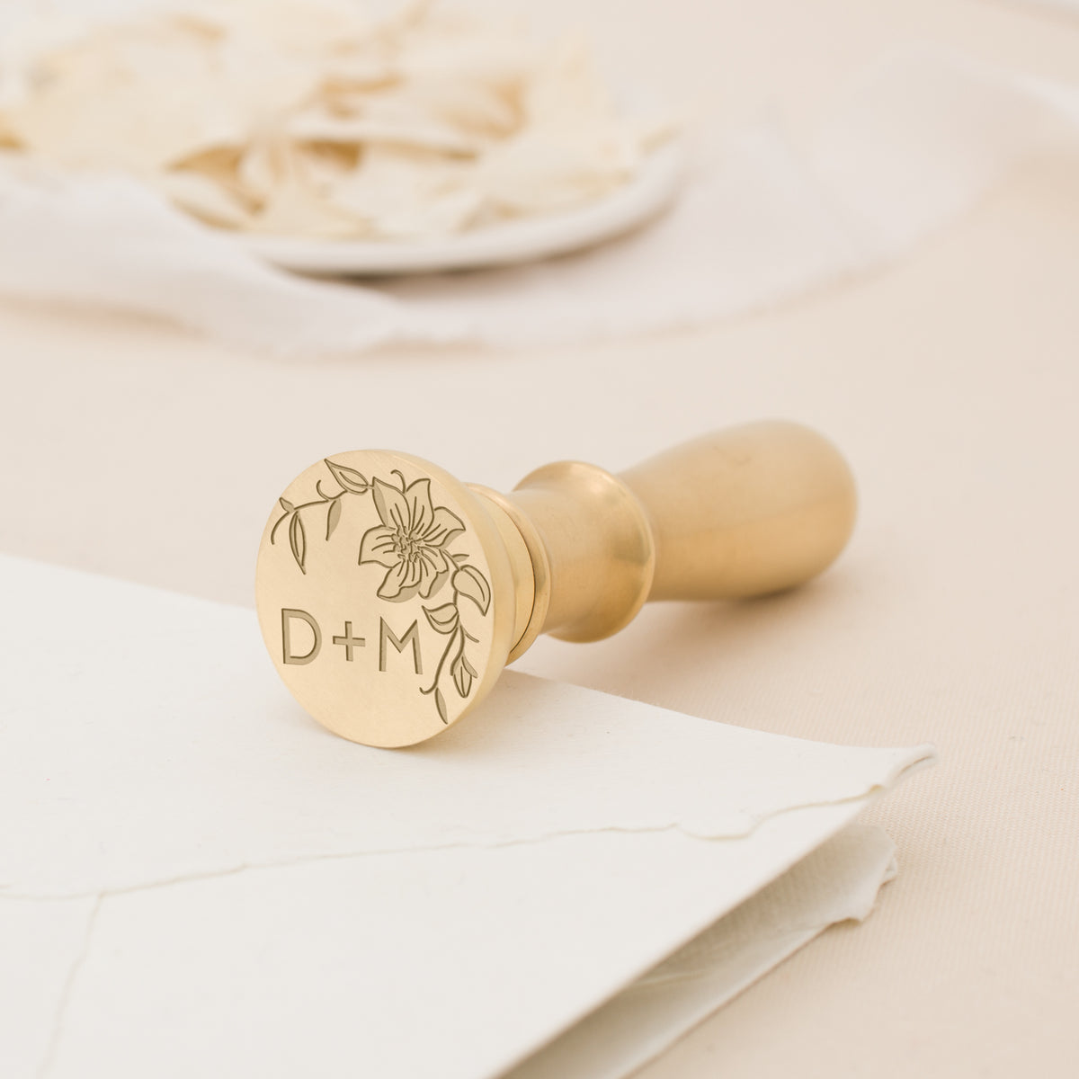 Clematis Monogram Wax Stamp