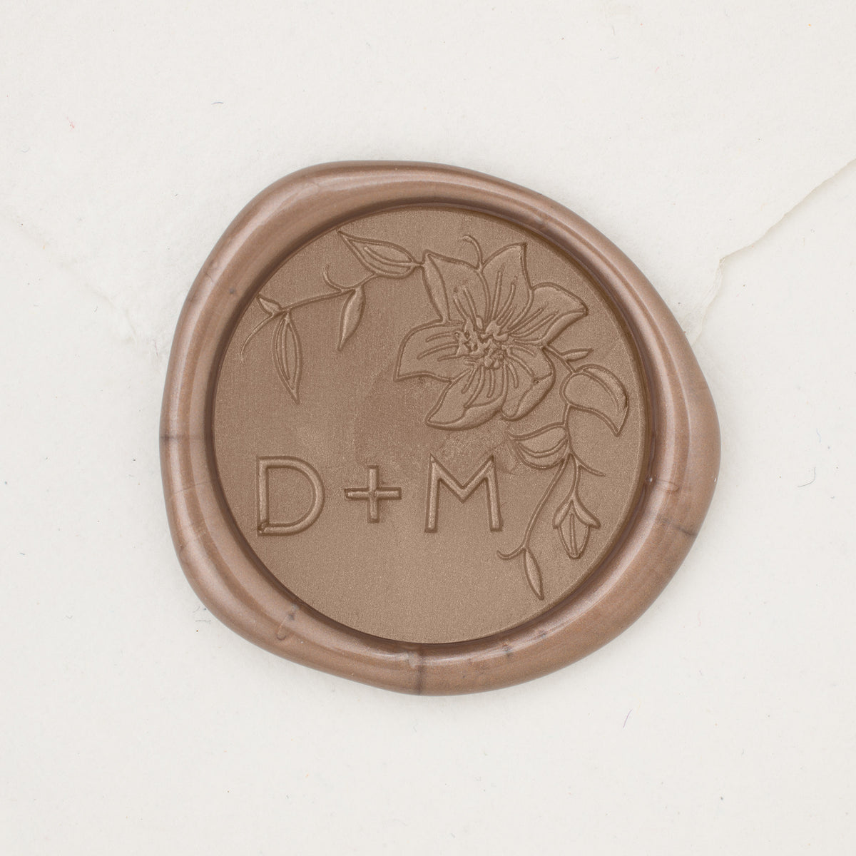 Clematis Monogram Wax Seals