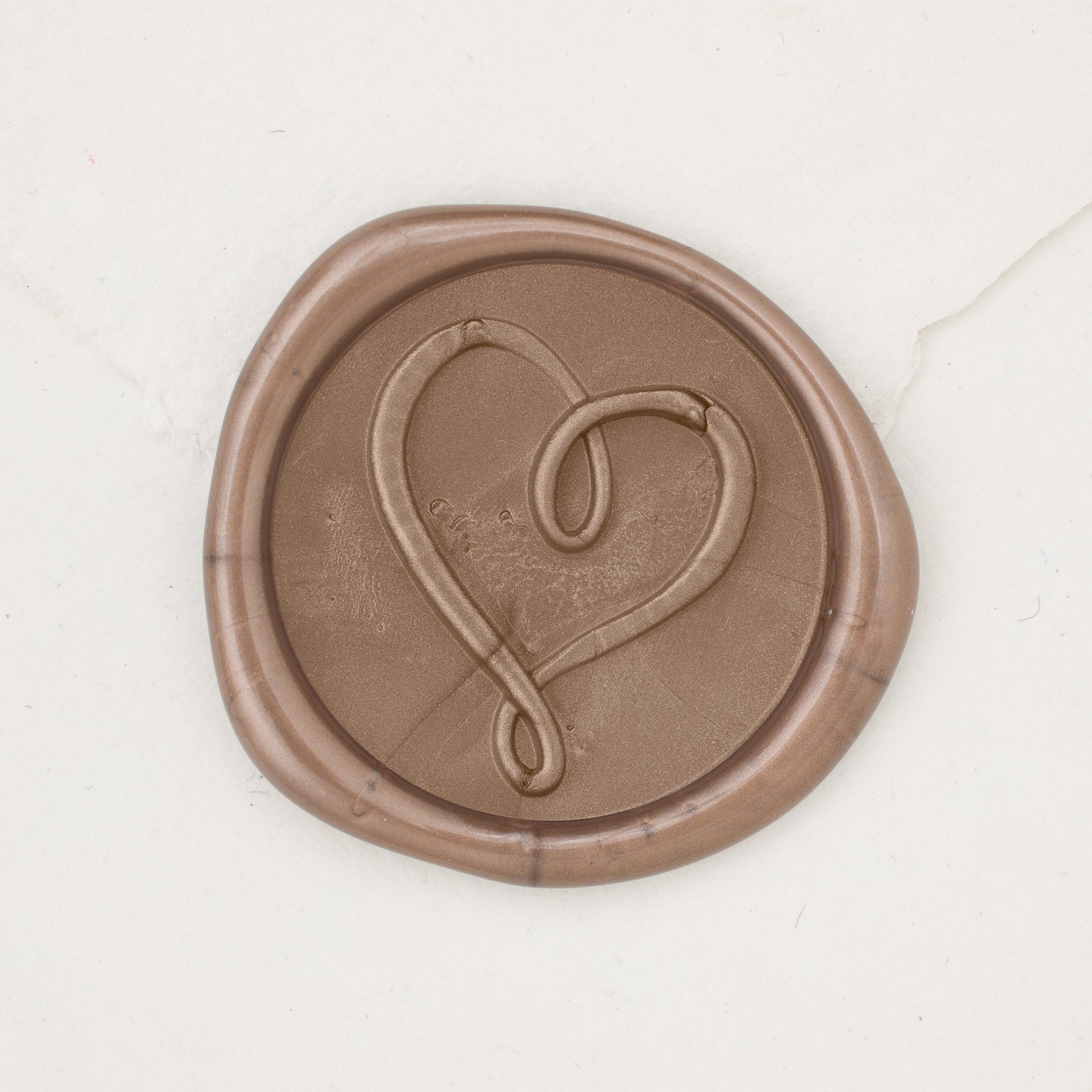 Infinity Heart Wax Seal Stamp