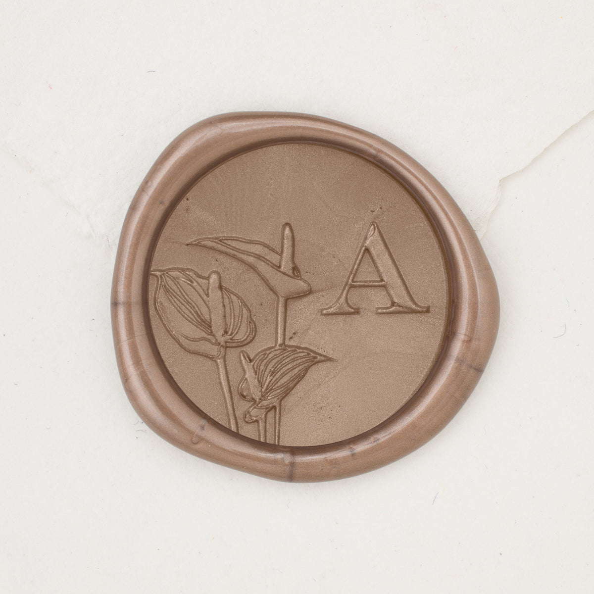 Anthurium Single Initial Wax Seals