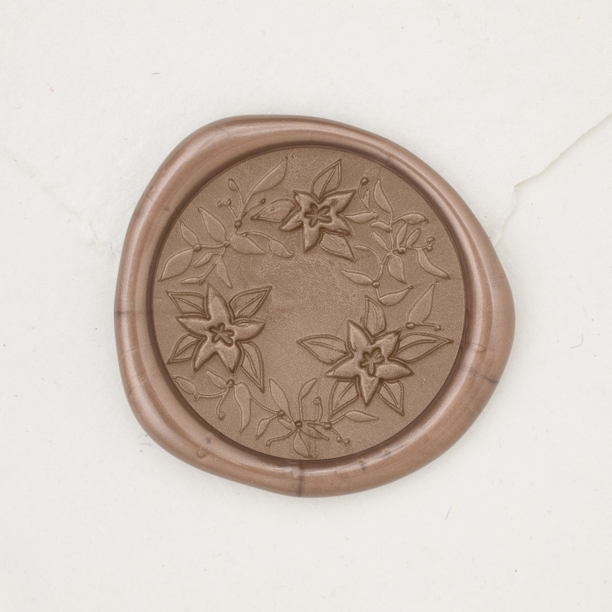 Poinsettia Wreath Wax Seals