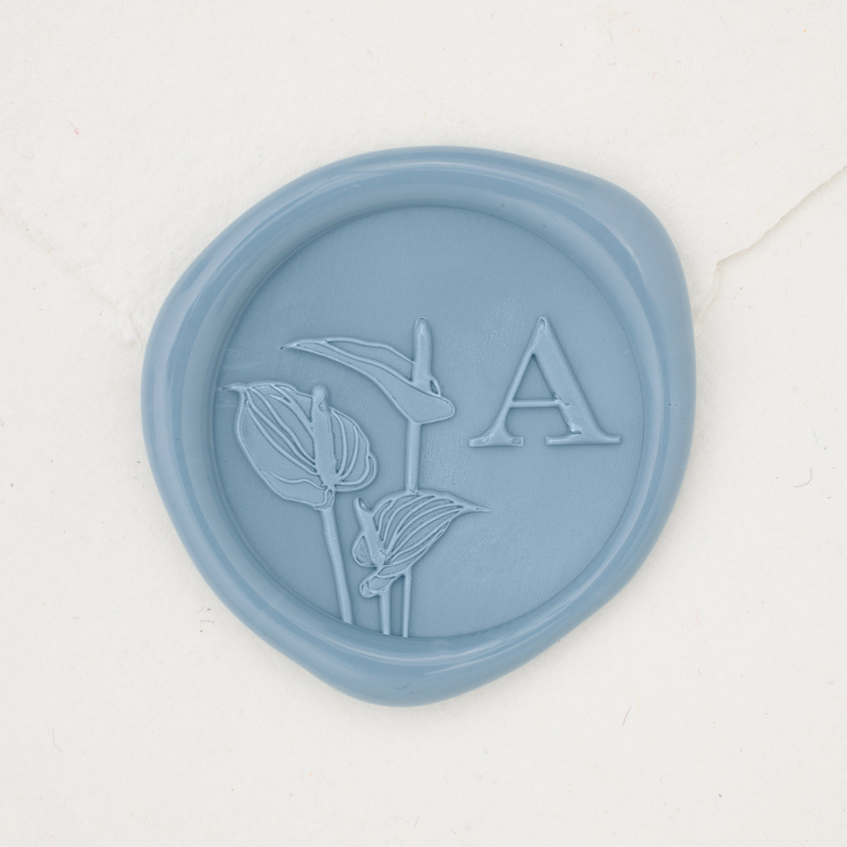 Anthurium Single Initial Wax Seals