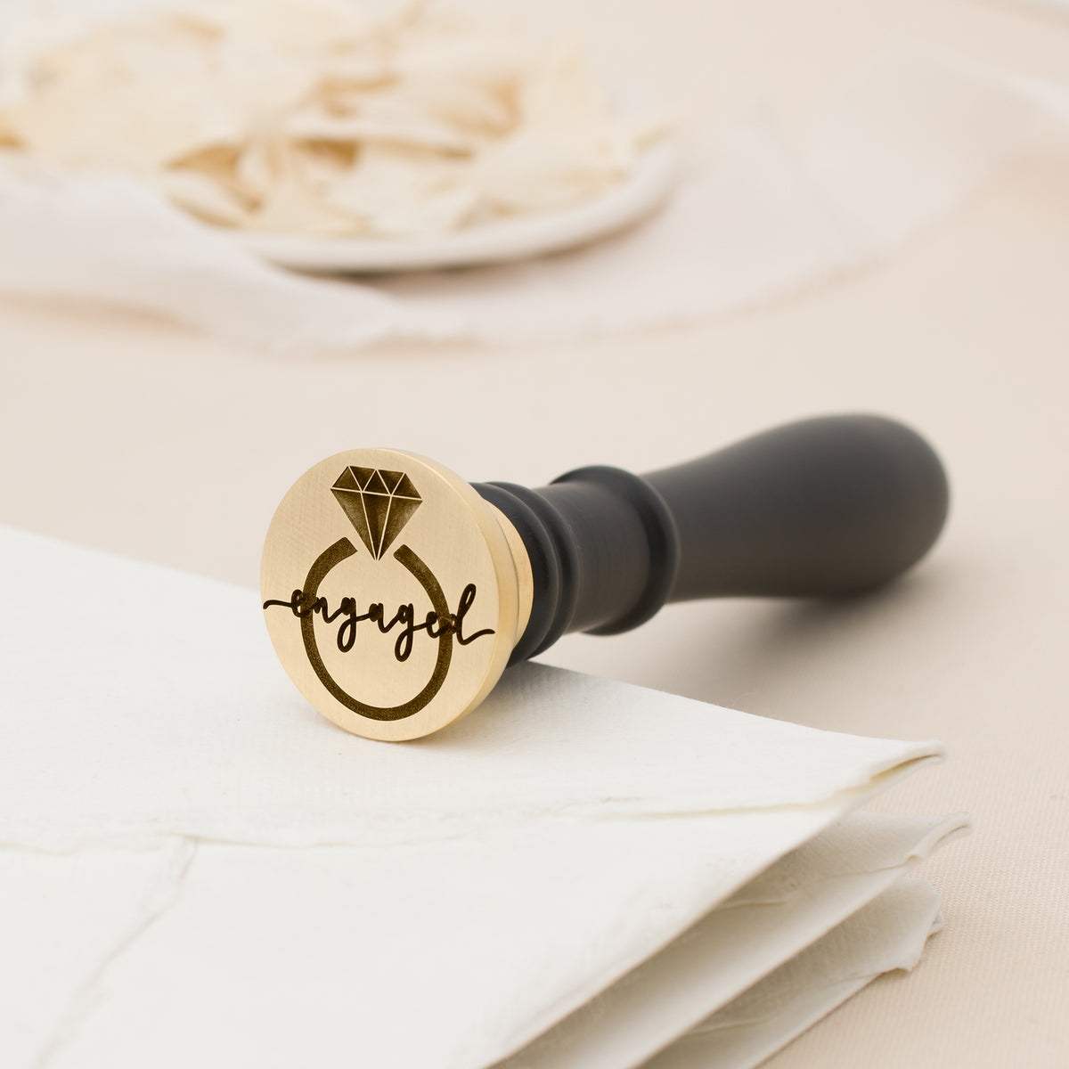 Engaged 3D Wax Stamp