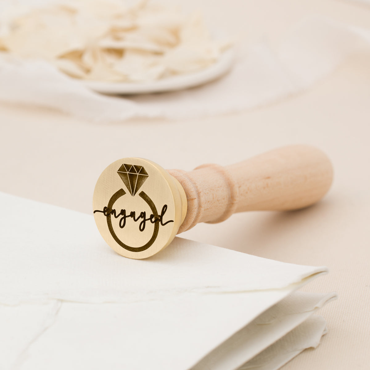 Engaged 3D Wax Stamp