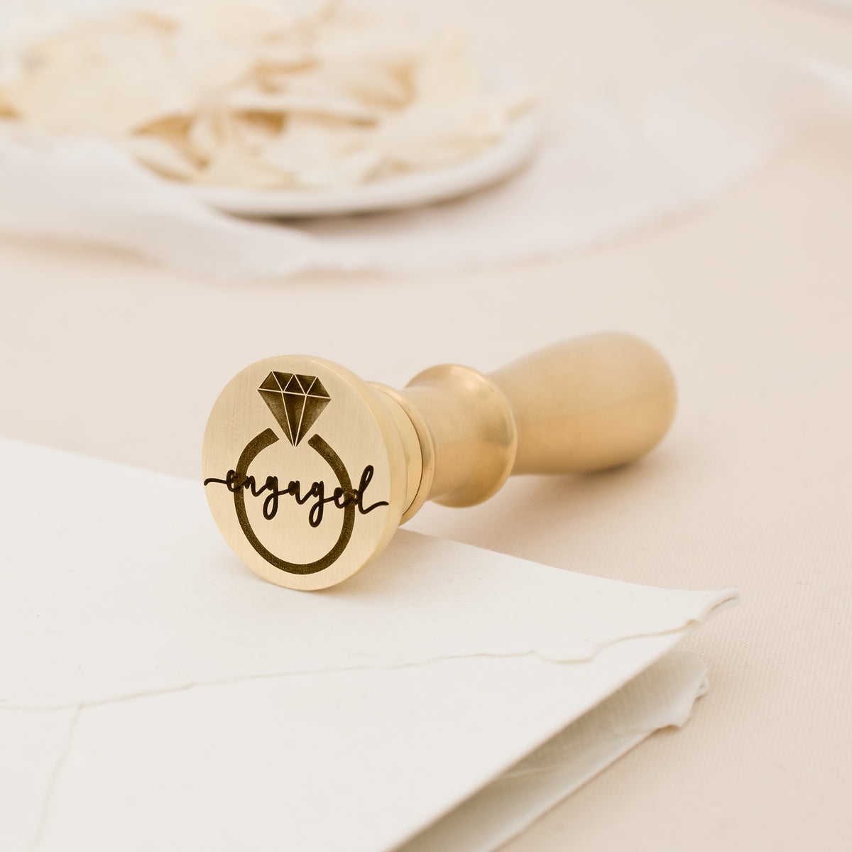 Engaged 3D Wax Stamp