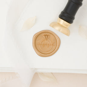 Engaged 3D Wax Stamp