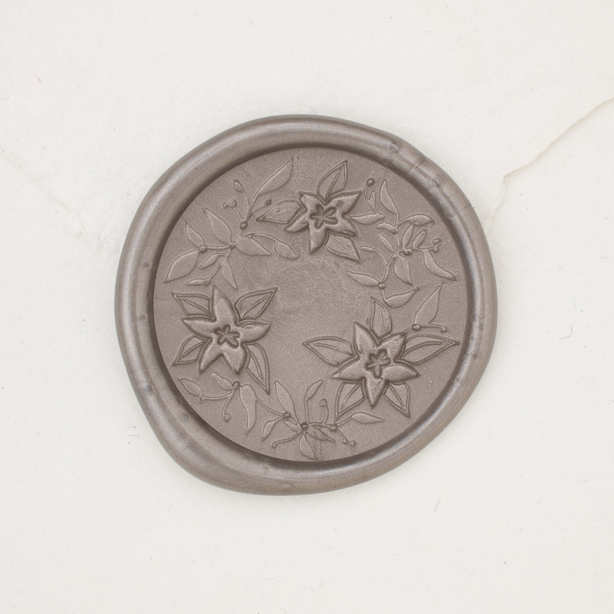 Poinsettia Wreath Wax Seals