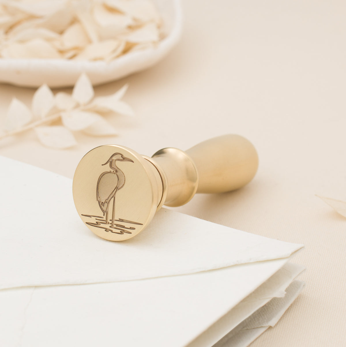 Heron 3D Wax Stamp