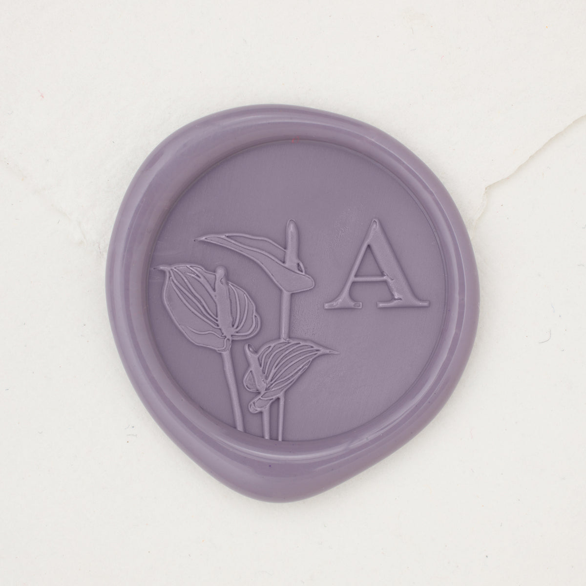 Anthurium Single Initial Wax Seals