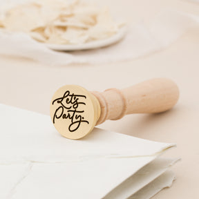 Let's Party Wax Stamp