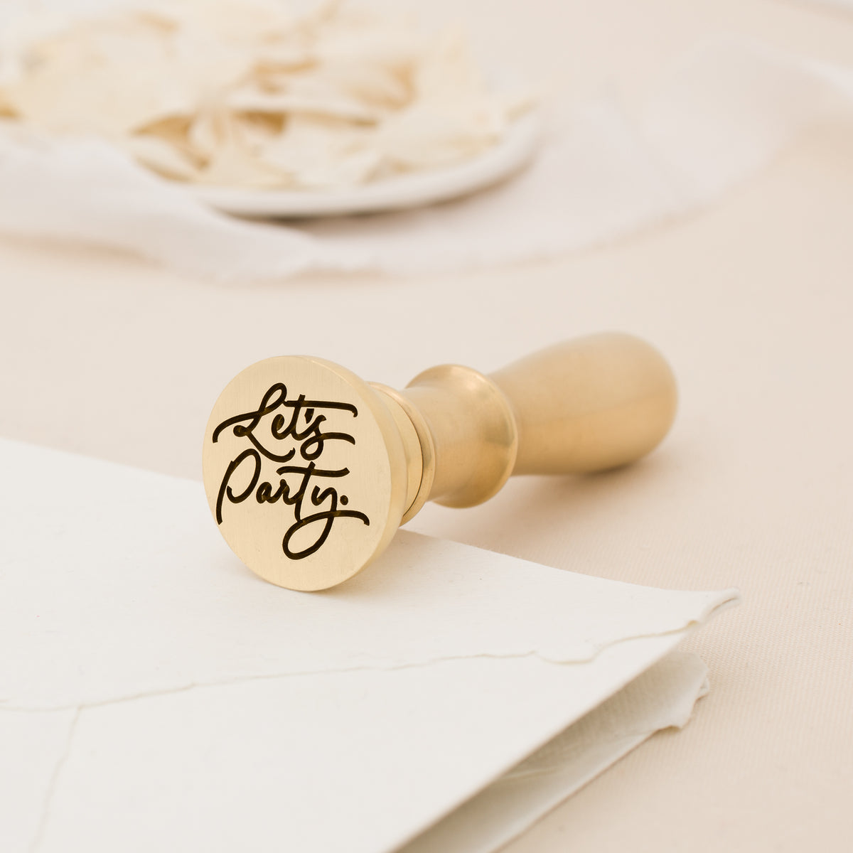 Let's Party Wax Stamp