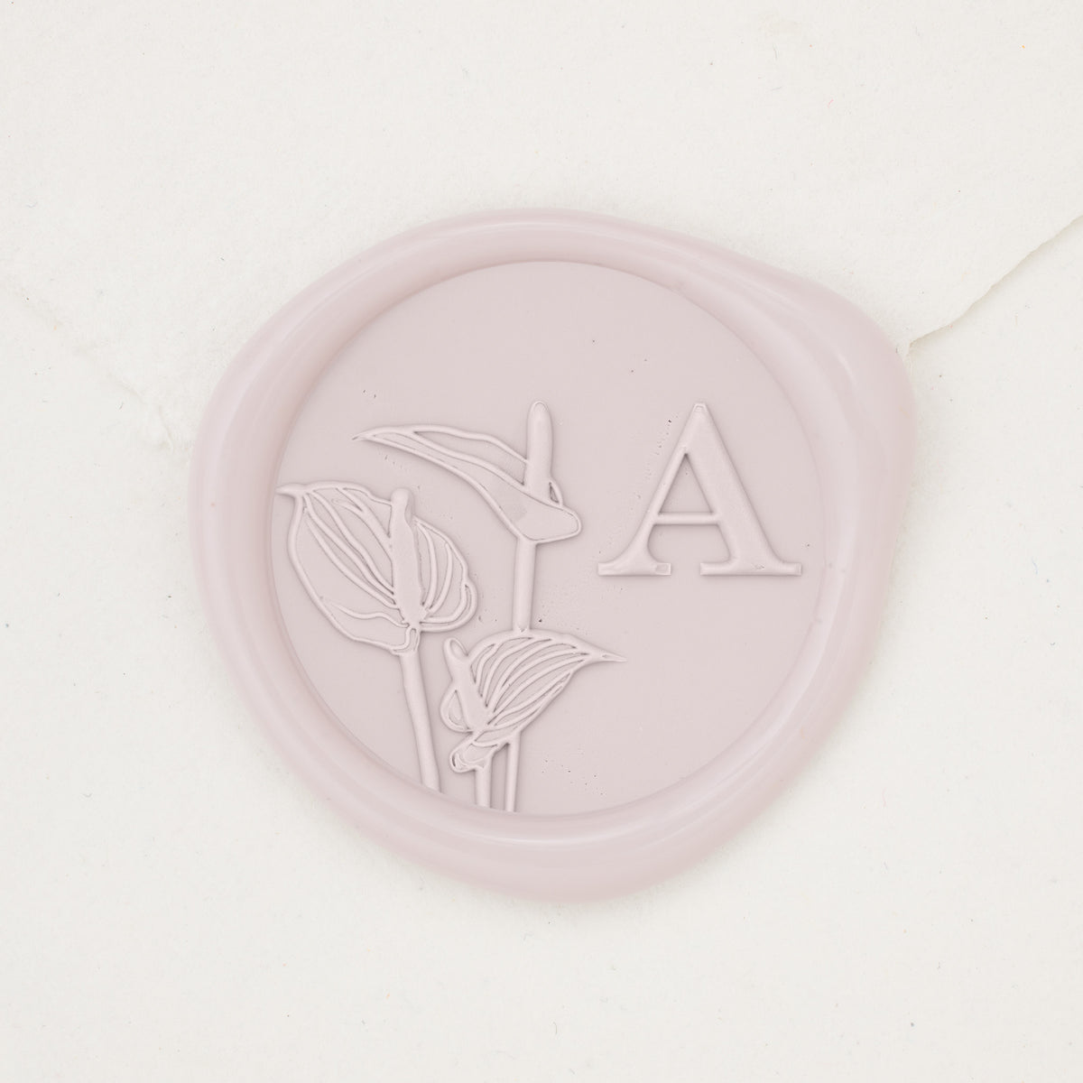 Anthurium Single Initial Wax Seals