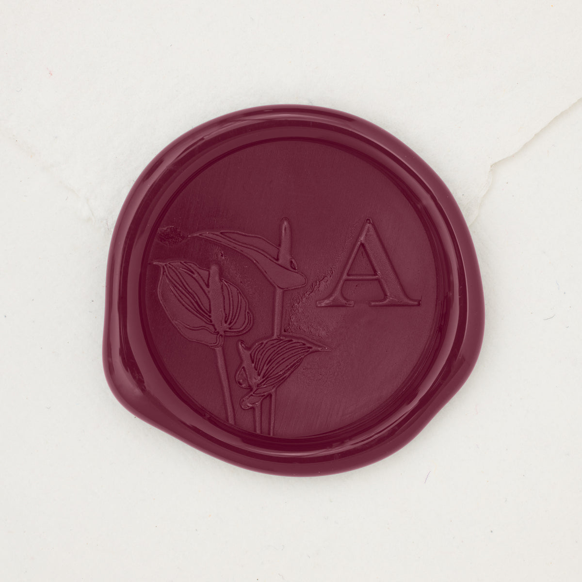 Anthurium Single Initial Wax Seals