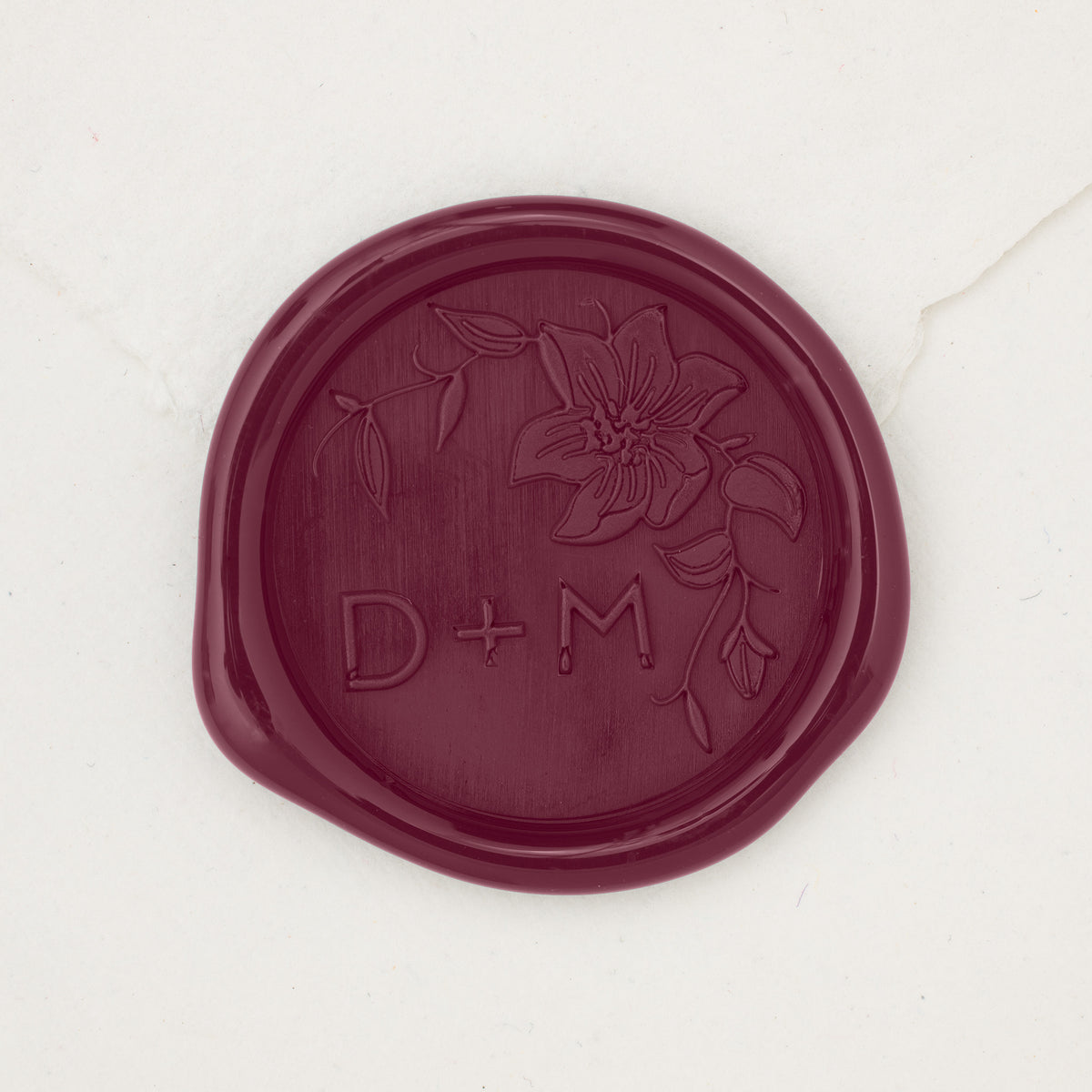 Clematis Monogram Wax Seals