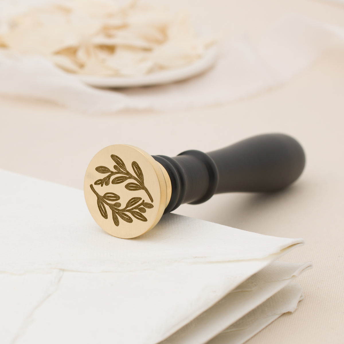 Olive Wreath Wax Stamp